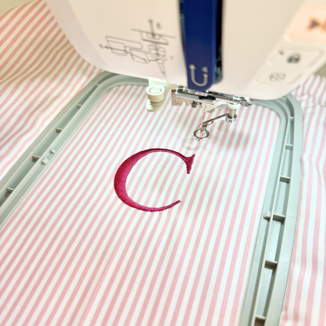 Tote Bag con Cremallera Rayas Rosa Asas Rosa
