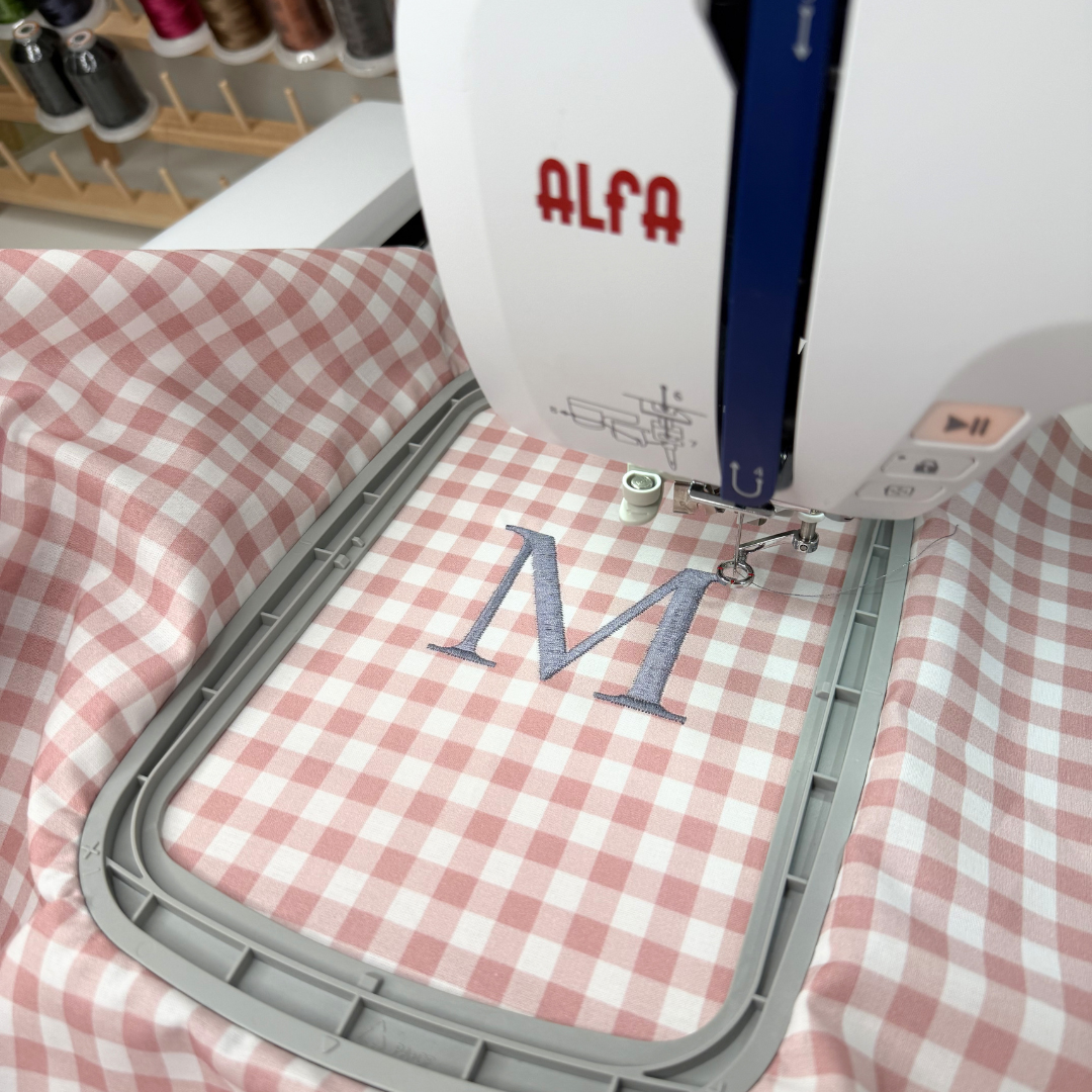 Tote Bag con Cremallera Vichy Rosa