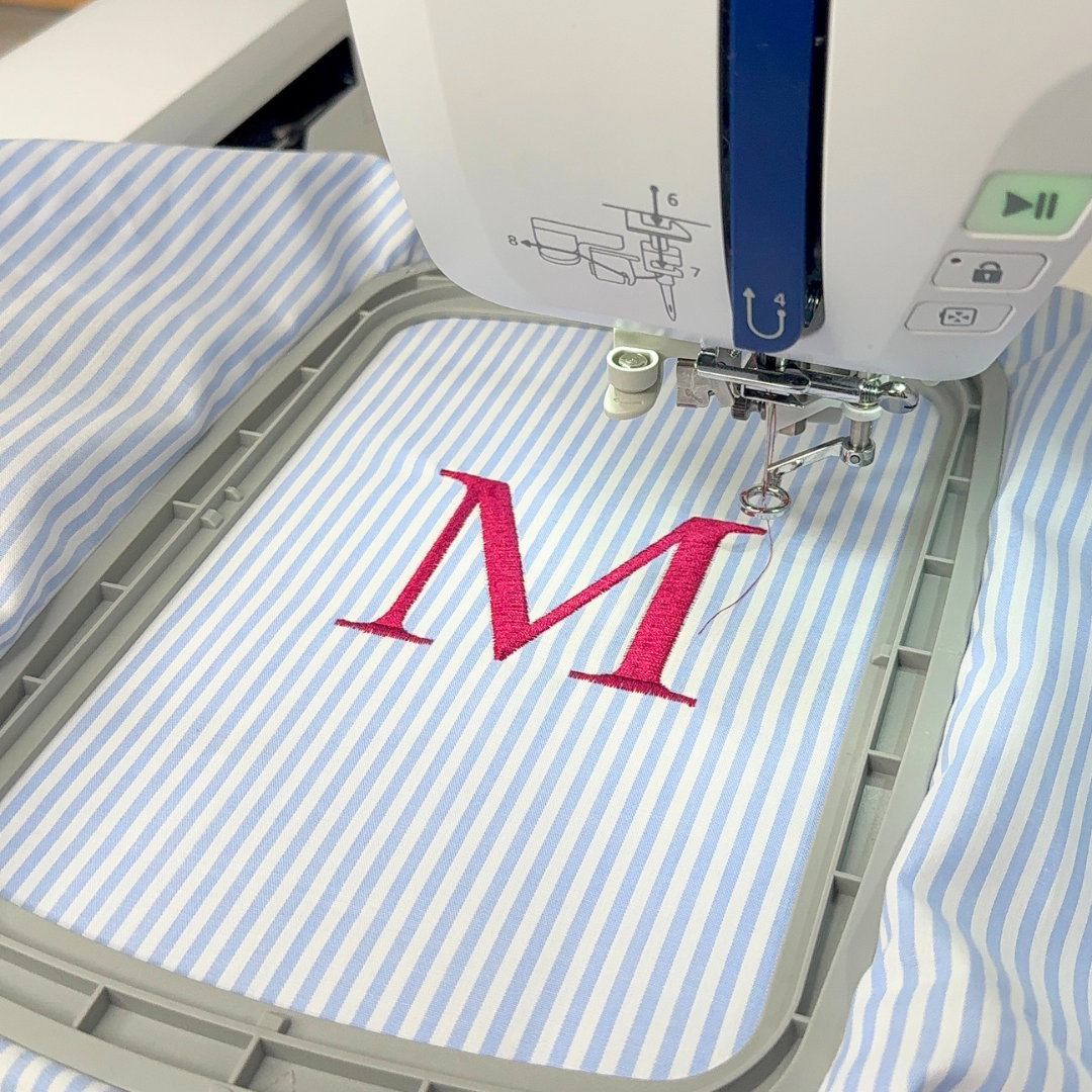 Tote Bag con Cremallera Rayas Azul