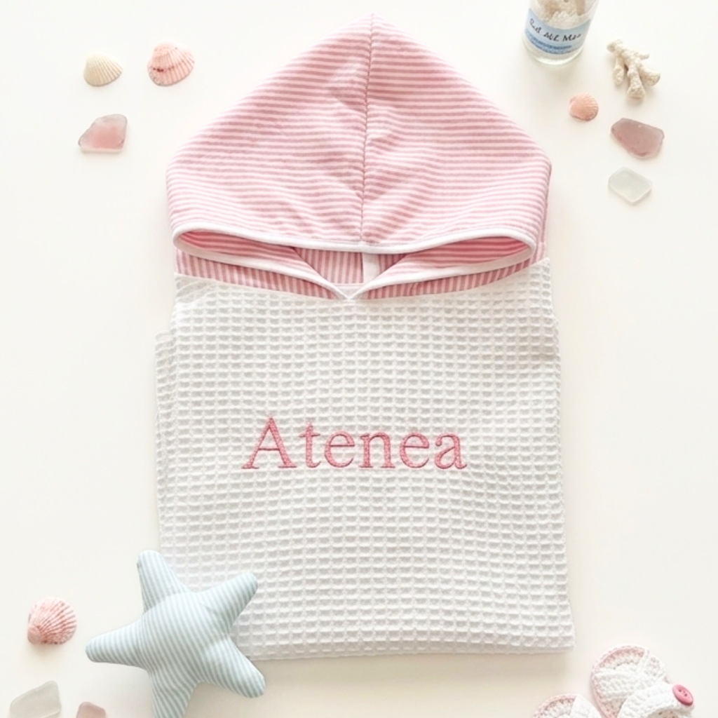 Poncho de Baño hecho a mano y personalizado para Bebés y Niños