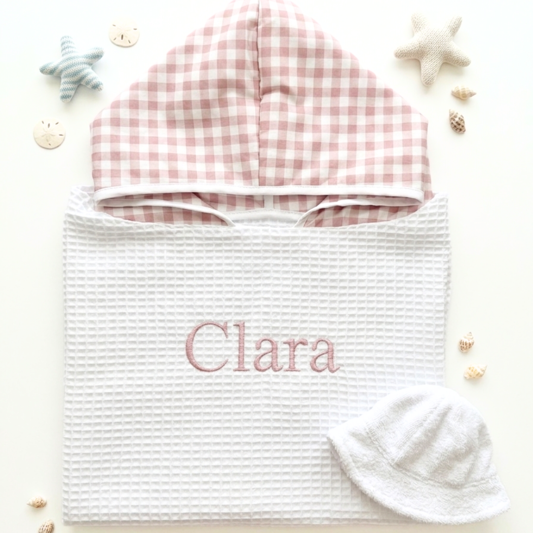 Poncho de Baño hecho a mano y personalizado para Bebés y Niños