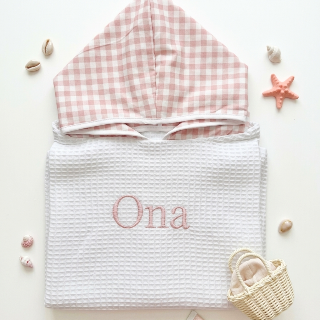 Poncho de Baño hecho a mano y personalizado para Bebés y Niños