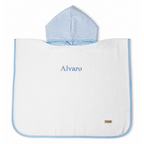 Poncho Rayas Azul