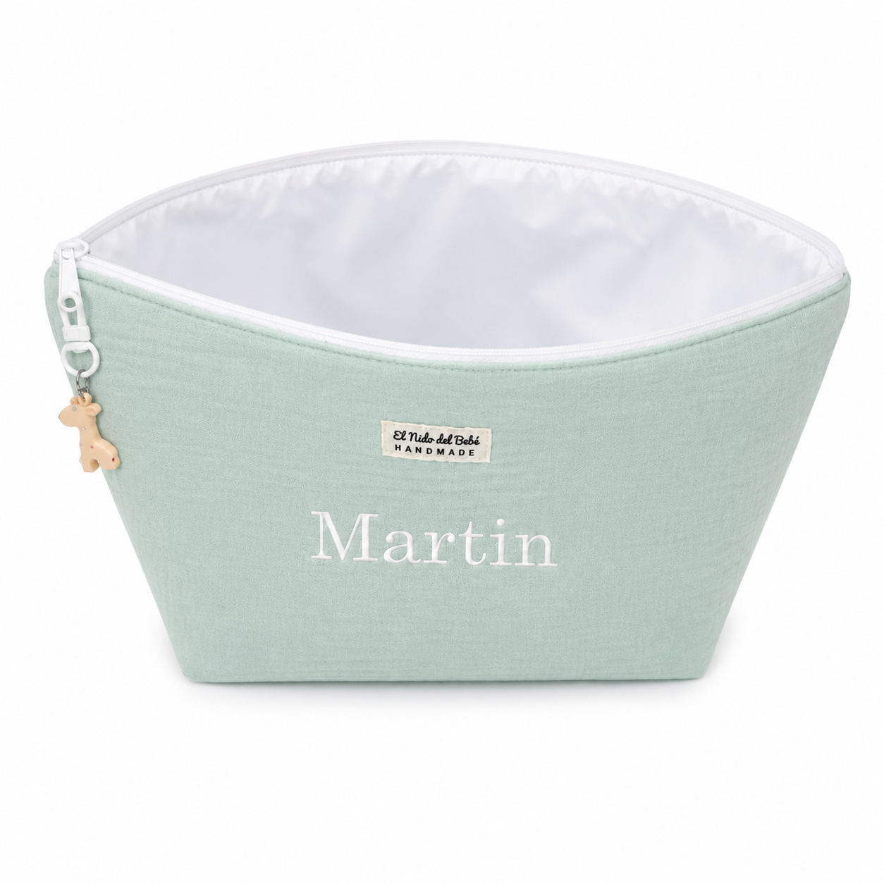 Neceser Impermeable Pañalera Verde Pastel
