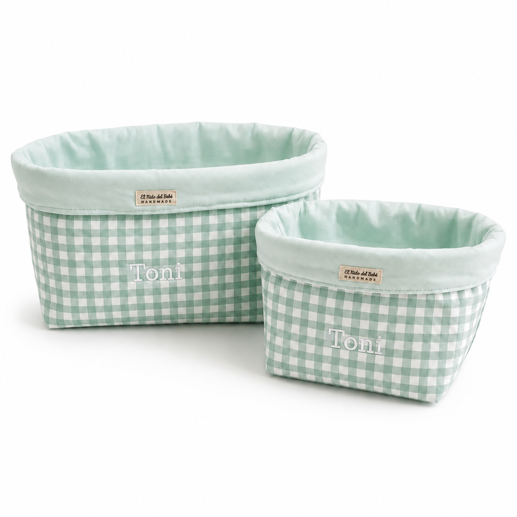 Organizadores de Pañales Vichy Verde