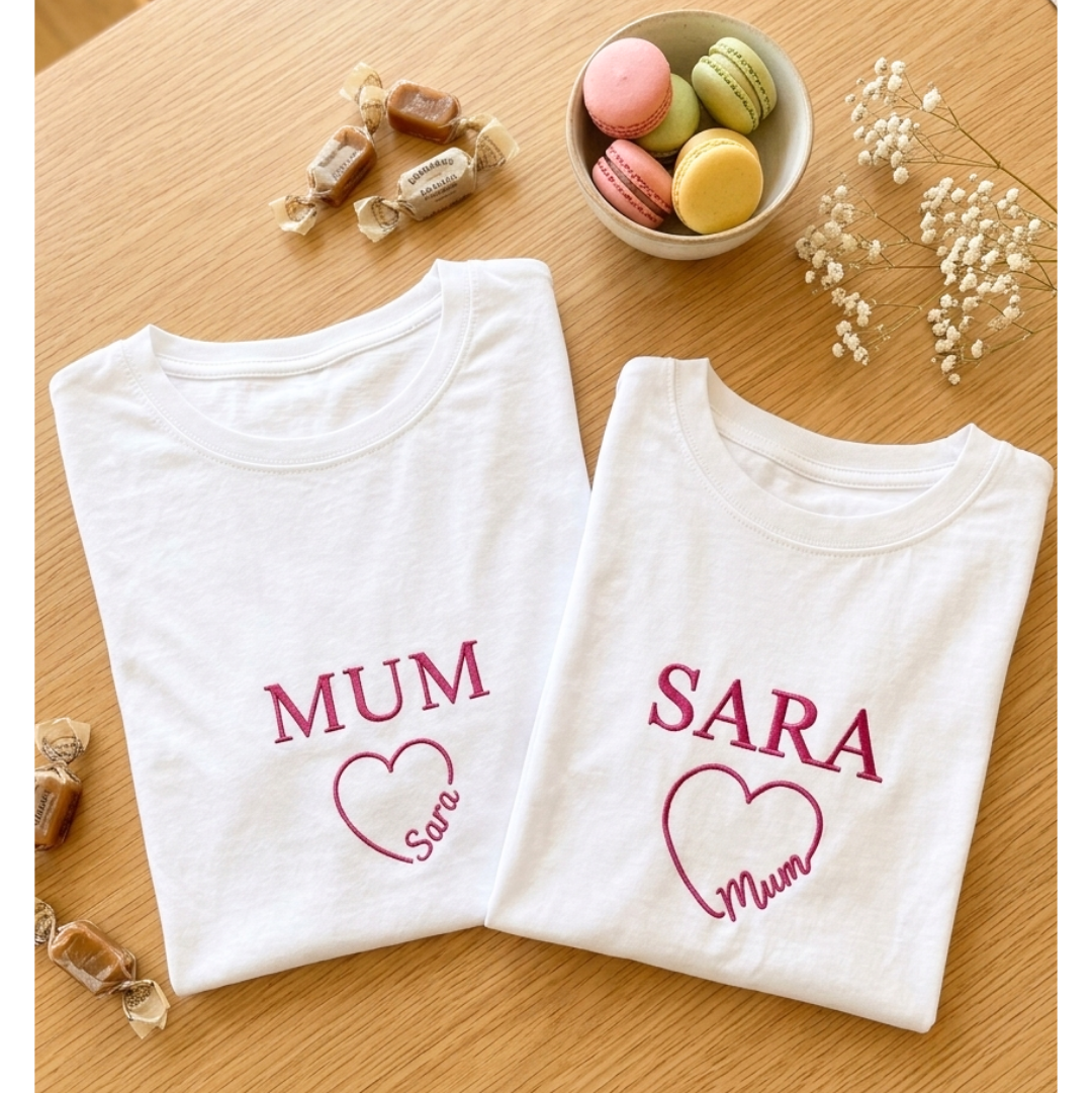 Pack Camisetas Mamá e hijos Rosa