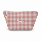 Neceser Impermeable Pañalera Vichy Rosa Empolvado