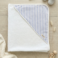 Capa de Baño Rayas Azul