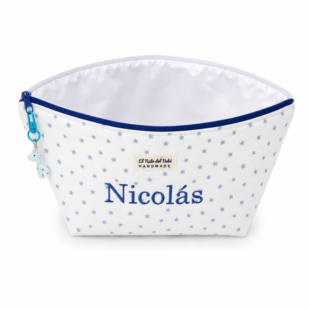 Neceser Impermeable Pañalera Estrellas Azul
