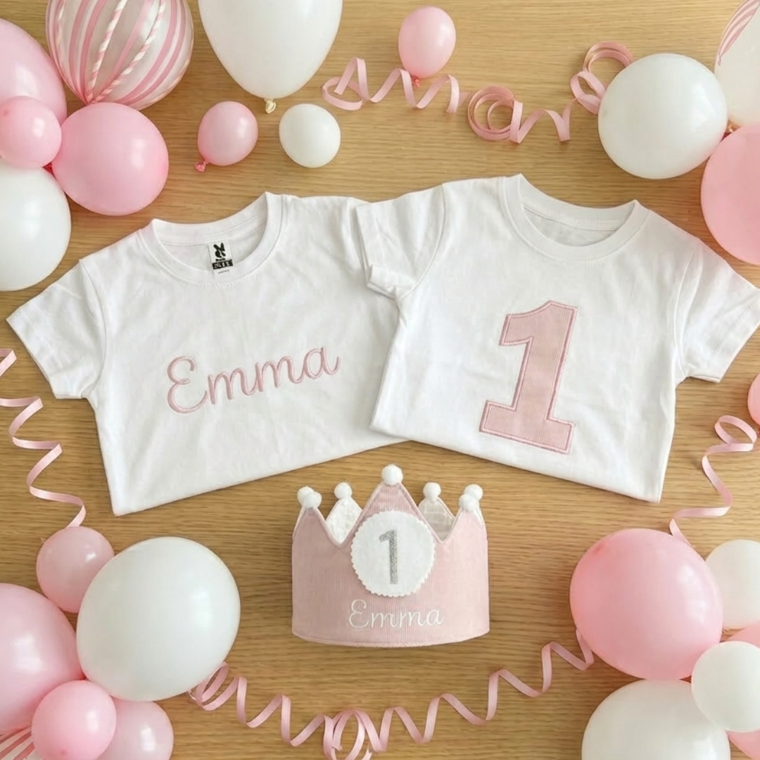 Conjunto Cumpleaños Rosa Pastel
