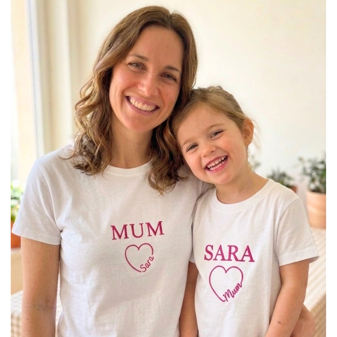 Pack Camisetas Mamá e hijos Rosa