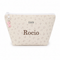 Neceser Impermeable Pañalera Flores Beige