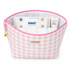 Neceser Impermeable Pañalera Vichy Rosa