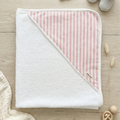 Capa de Baño Rayas Rosa