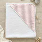 Capa de Baño Rayas Rosa