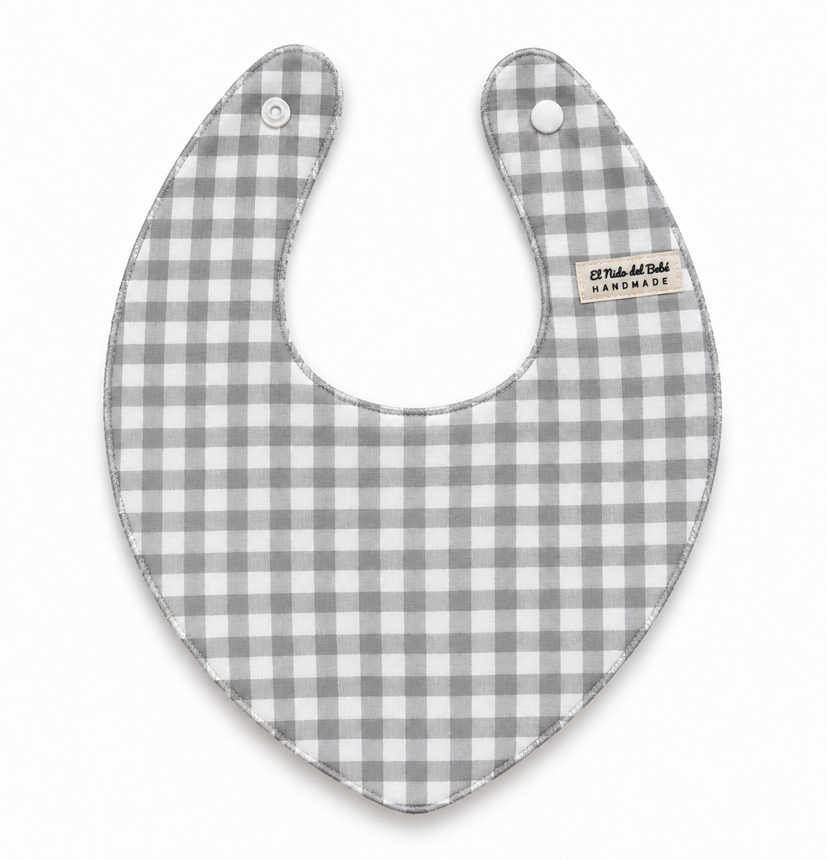 Babero Vichy Gris