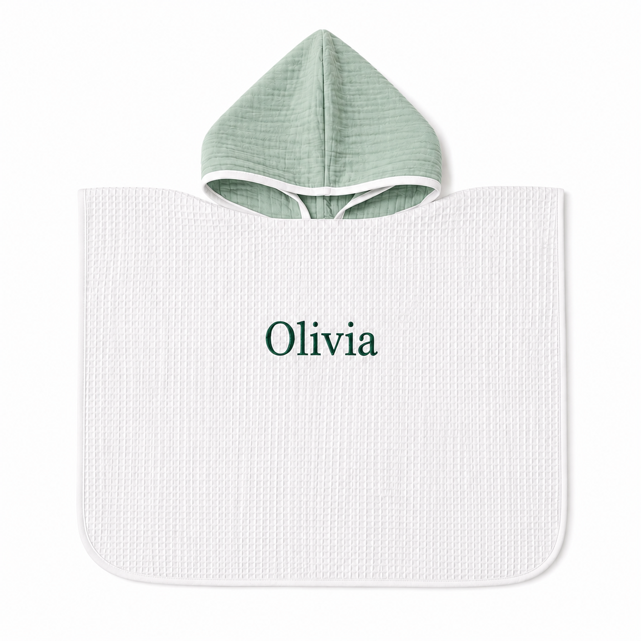 Poncho Verde Pastel