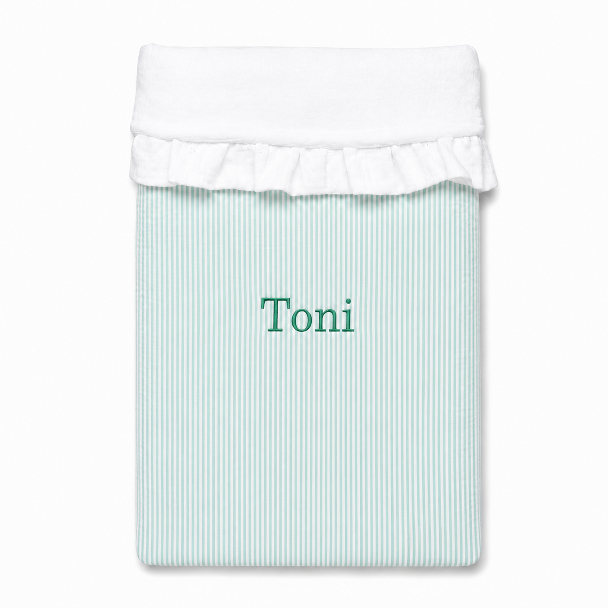 Manta Invierno Personalizada Rayas Verde