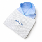 Poncho Rayas Azul