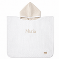 Poncho Rayas Beige