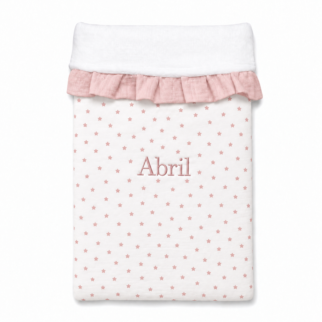 Manta Bebé Personalizada Edición Limitada Estrellas Rosas