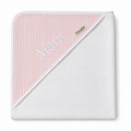 Capa de Baño Rayas Rosa