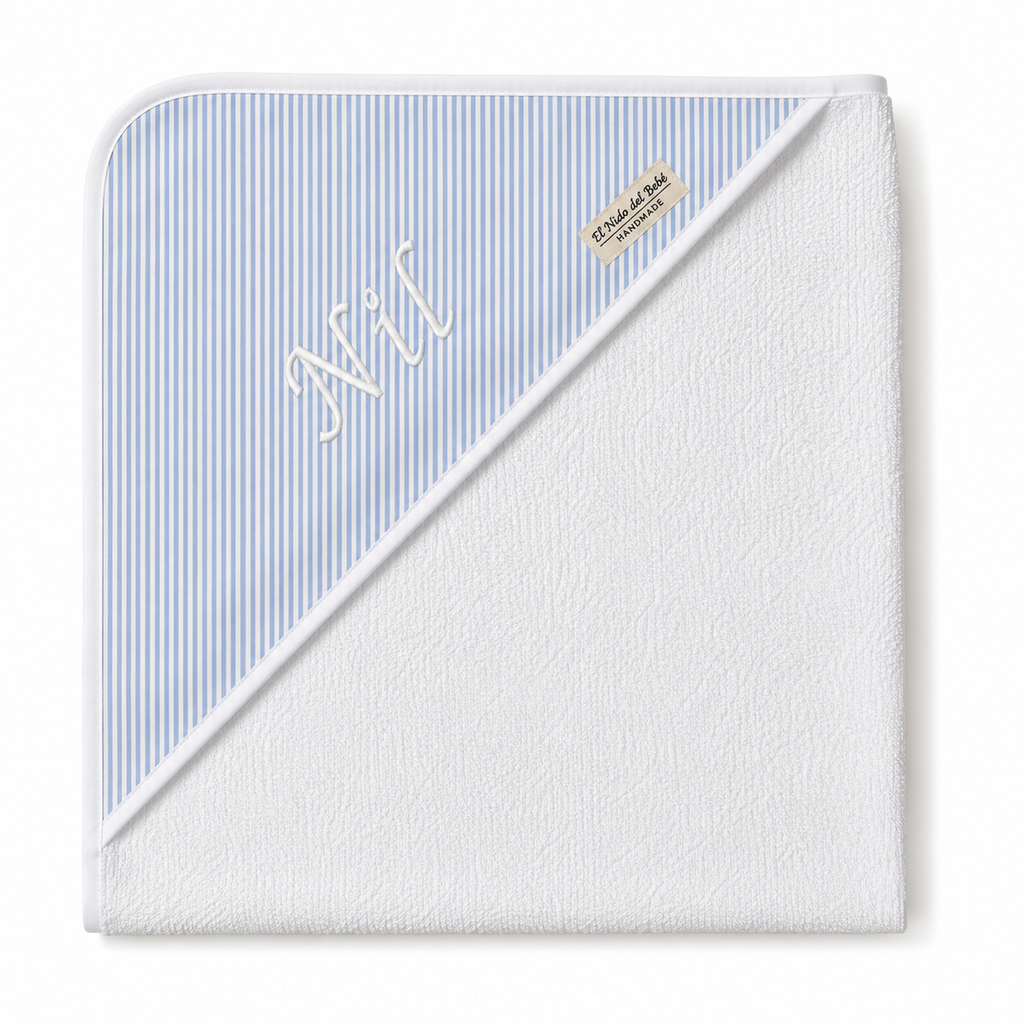 Capa de Baño Rayas Azul