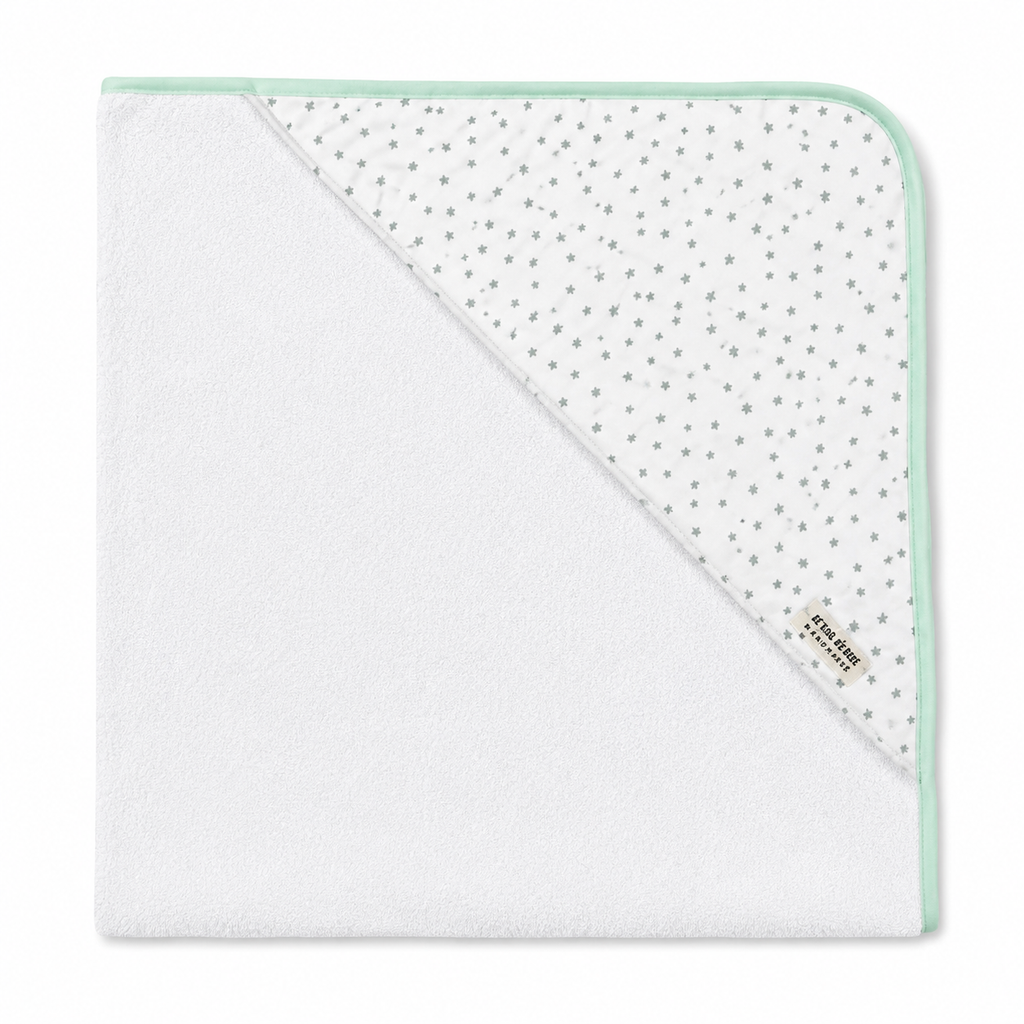 Capa de Baño Verde Estrellas