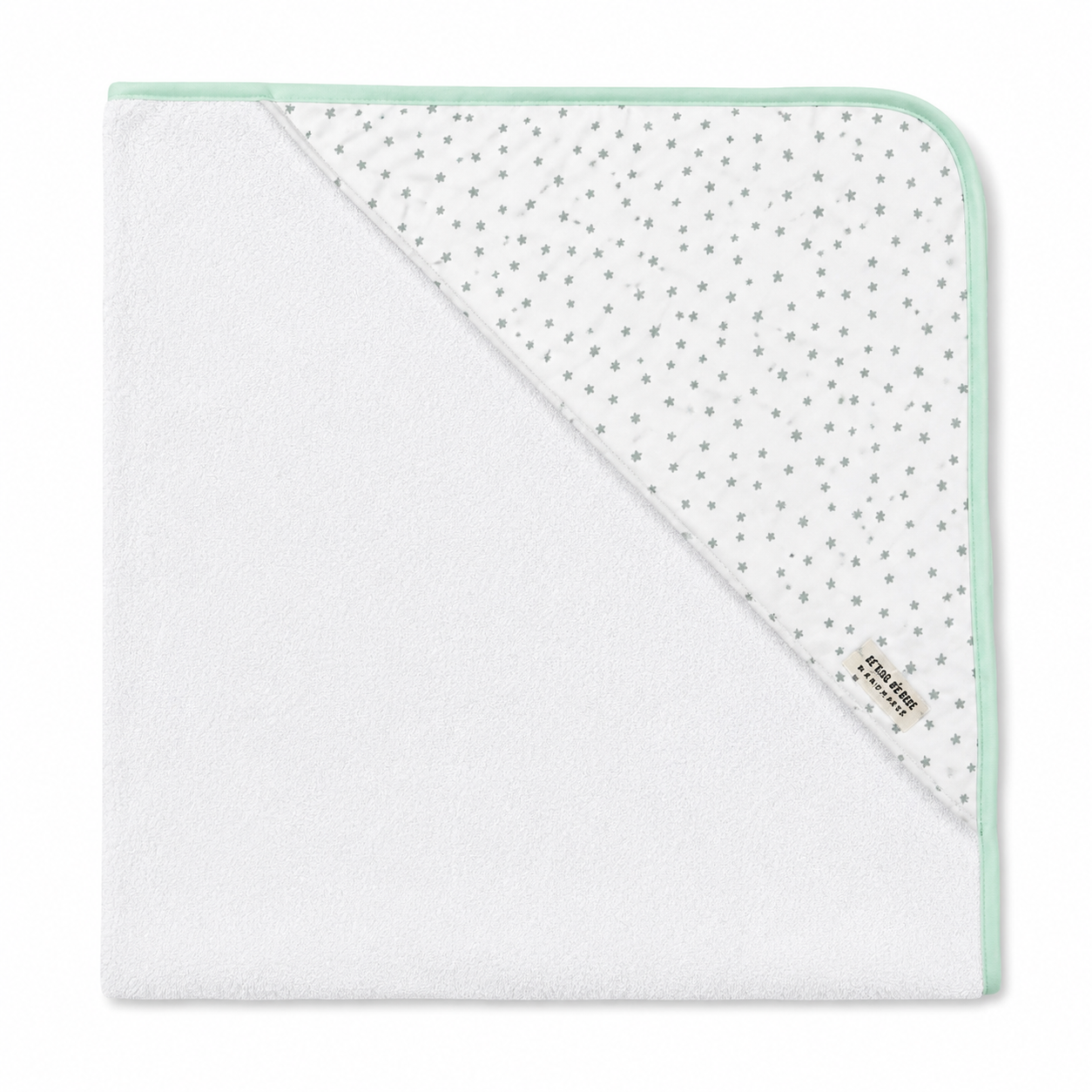 Capa de Baño Verde Estrellas