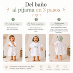 Poncho de Baño hecho a mano y personalizado para Bebés y Niños