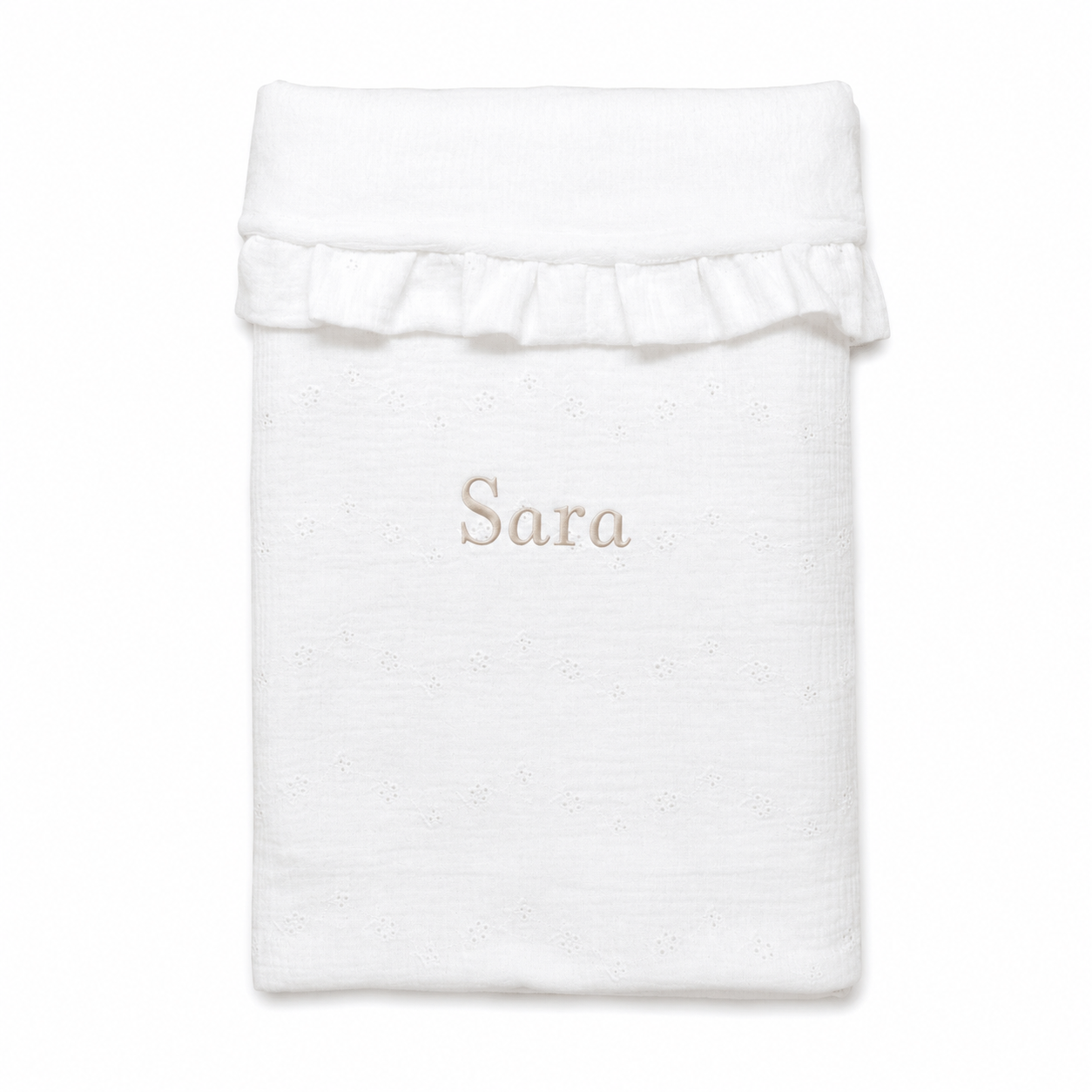 Manta Invierno Personalizada Blanca
