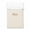 Manta Invierno Personalizada Rayas Beige