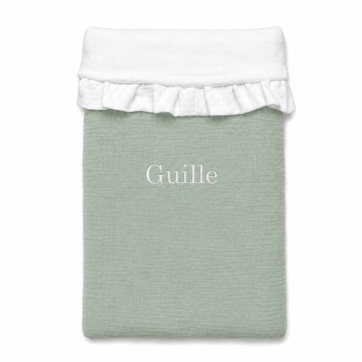 Manta Invierno Personalizada Verde Pastel
