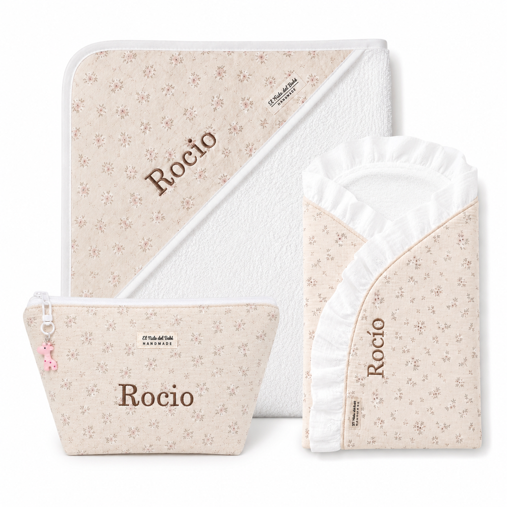 Arrullo Recién Nacido + Capa de Baño + Neceser Impermeable