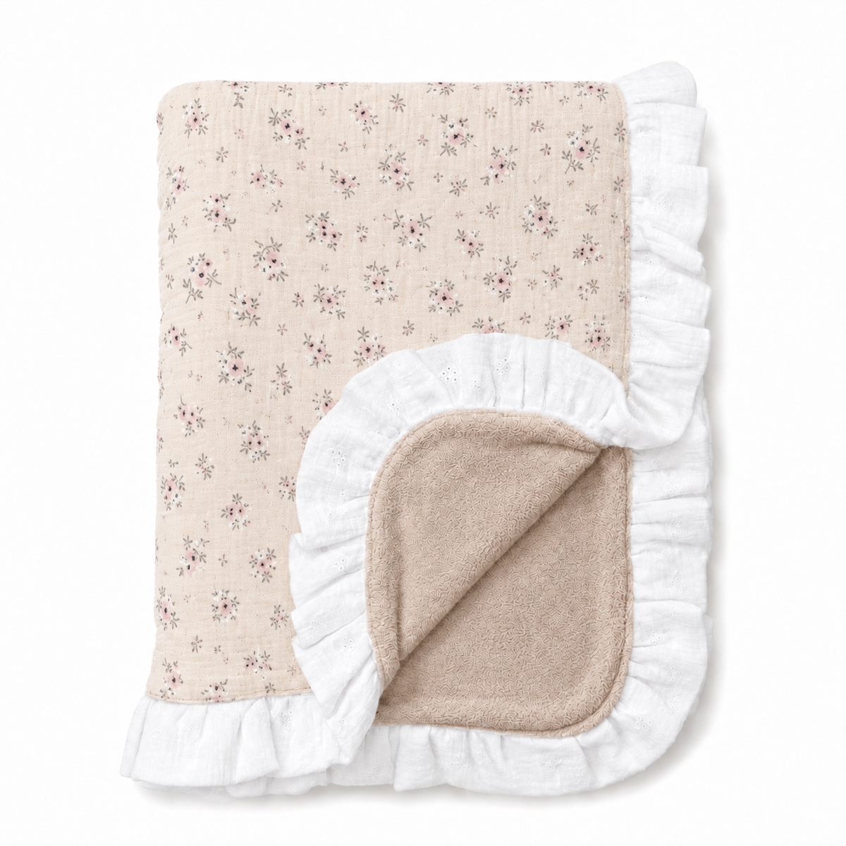 Tela Coralina Beige Suave para Bebé – OEKO-TEX®