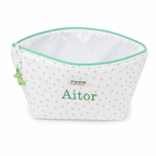 Neceser Impermeable Pañalera Estrellas Verde