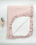 Manta Invierno Rosa Pastel Volante Rosa