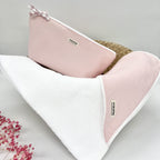 Capa de baño y neceser impermeable rosa pastel