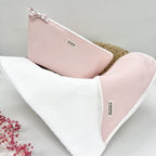 Capa de baño y neceser impermeable rosa pastel
