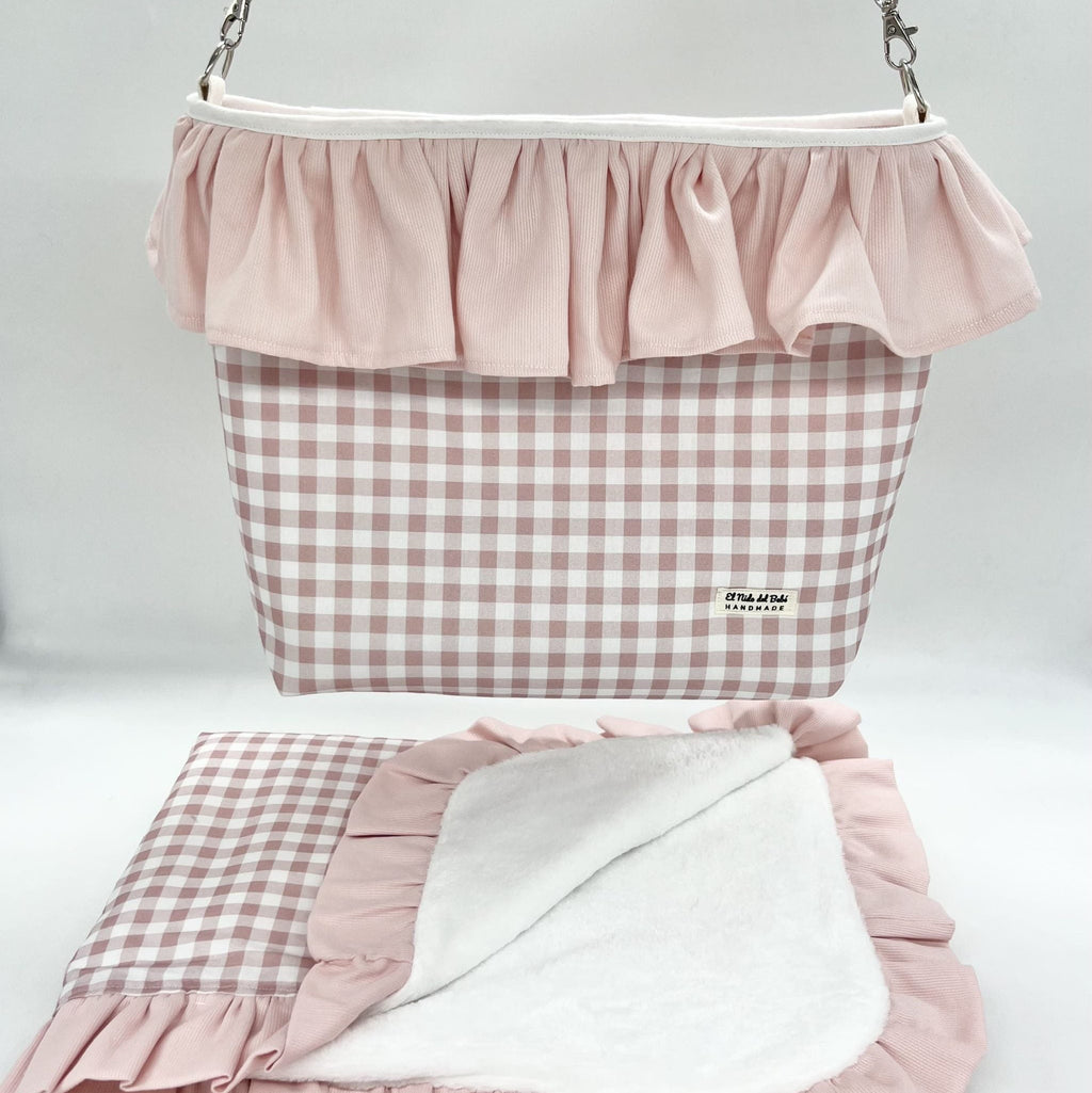 Bolso Bombonera Vichy Rosa
