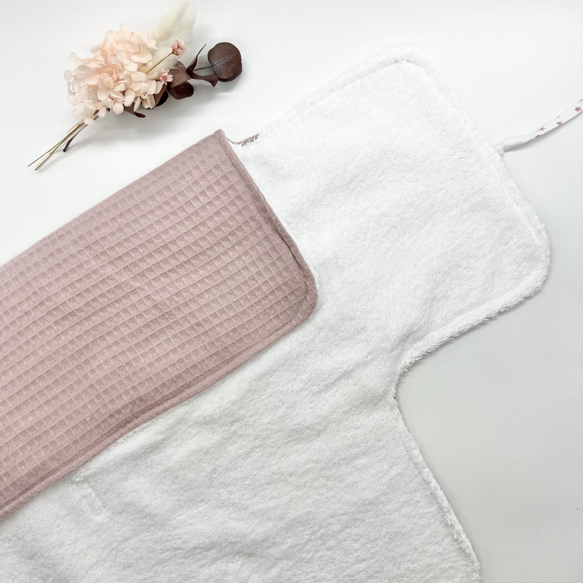 Cambiador Impermeable Waffle Rosa Palo