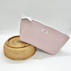 Neceser Impermeable Waffle Rosa Palo