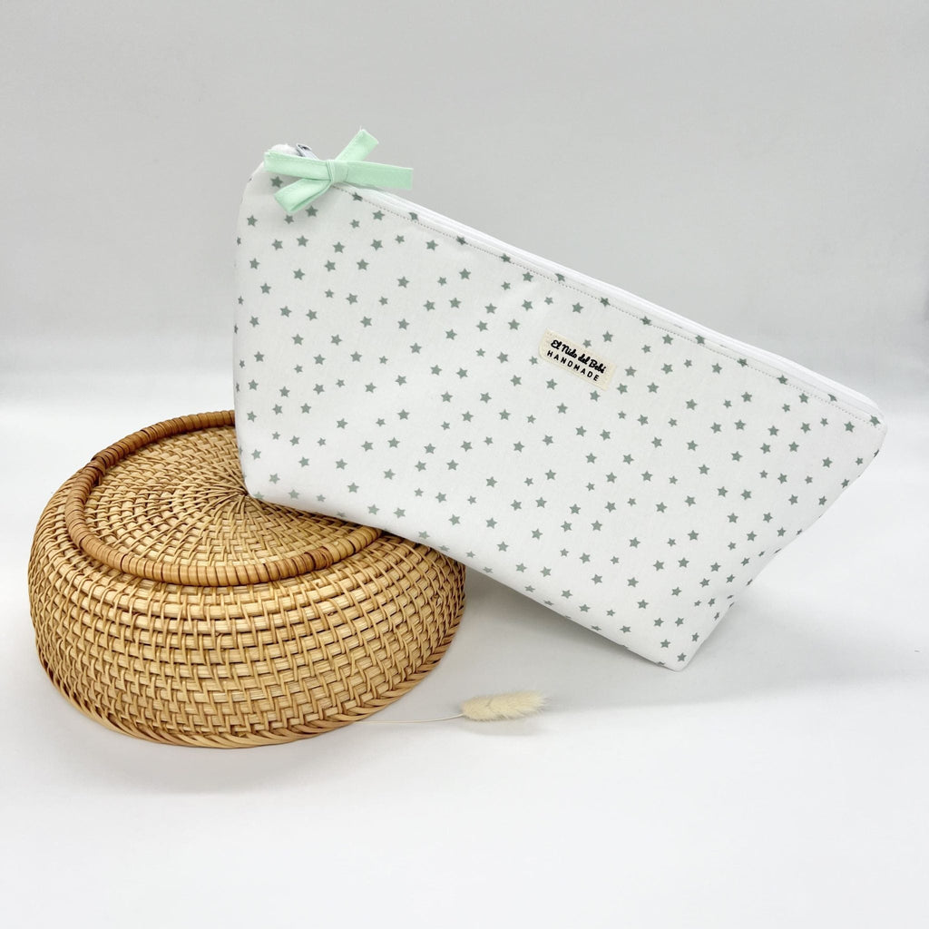 Neceser Impermeable Verde Estrellas