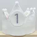 Corona Cumpleaños Personalizada Blanca