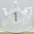 Corona Cumpleaños Personalizada Blanca