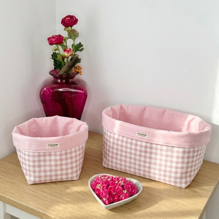 Organizadores de Pañales Vichy Rosa