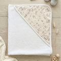 Capa de Baño Beige Flores