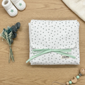 Cambiador Impermeable Verde Estrellas