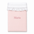 Manta Bebé Personalizada Rayas Rosa