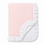 Manta Bebé Personalizada Rayas Rosa